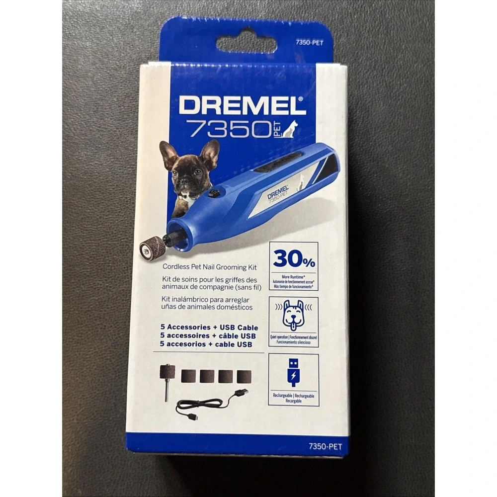 Dremel 7350-PET 4V Pet & Dog Nail Grinder, Easy-To-Use & Safe Nail Groomer